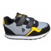 U.S.POLO ASSN NOBIK017B-LGR-BLK01 ΠΑΙΔΙΚΟ ΠΑΠΟΥΤΣΙ SNEAKER ΑΓΟΡΙ  ΓΚΡΙ-ΜΑΥΡΟ